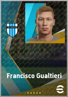 Francisco Gualtieri eFootball 2026 player card, 66 OVR GK