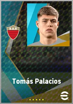 Tomás Palacios eFootball 2026 player card, 75 OVR CB