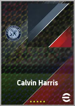 Calvin Harris eFootball 2026 player card, 70 OVR RWF
