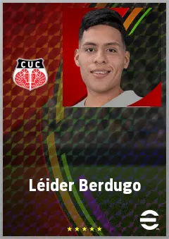 Léider Berdugo eFootball 2026 player card, 70 OVR CMF