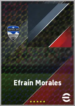 Efraín Morales eFootball 2026 player card, 70 OVR CB