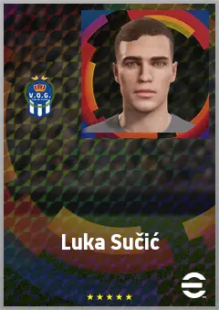 Luka Sučić eFootball 2026 player card, 73 OVR CMF