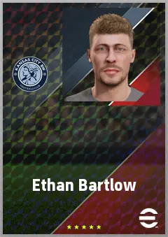 Ethan Bartlow eFootball 2026 player card, 69 OVR CB