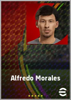 Alfredo Morales eFootball 2026 player card, 70 OVR CMF