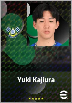 Kajiura Yuki eFootball 2026 player card, 69 OVR DMF