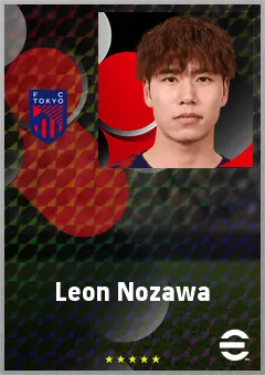 Nozawa Leon eFootball 2026 player card, 66 OVR CF