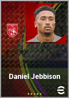 Daniel Jebbison eFootball 2026 player card, 70 OVR CF