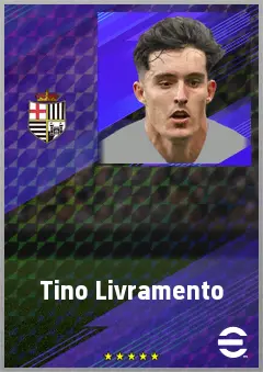 Tino Livramento eFootball 2026 player card, 76 OVR RB