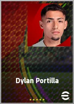 Dylan Portilla eFootball 2026 player card, 65 OVR CMF