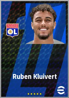 Ruben Kluivert eFootball 2026 player card, 71 OVR CB