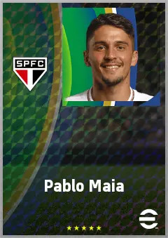 Pablo Maia eFootball 2026 player card, 72 OVR DMF