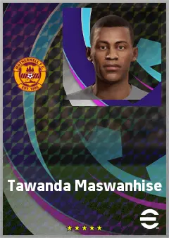 Tawanda Maswanhise eFootball 2026 player card, 72 OVR CF