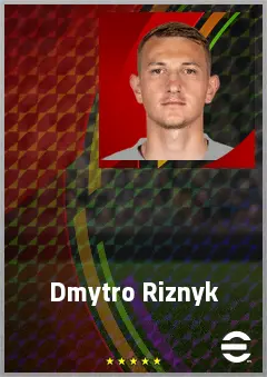 Dmytro Riznyk eFootball 2026 player card, 73 OVR GK
