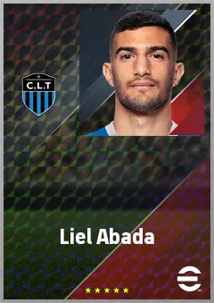 Liel Abada eFootball 2026 player card, 73 OVR RWF