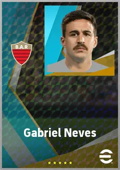 Gabriel Neves eFootball 2026 player card, 74 OVR CMF