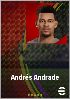 Andrés Andrade eFootball 2026 player card, 73 OVR CB
