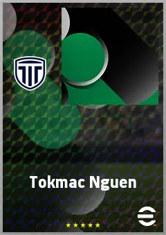 Tokmac Nguen eFootball 2026 player card, 69 OVR LWF