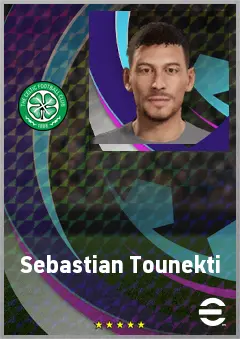 Sebastian Tounekti eFootball 2026 player card, 72 OVR LWF