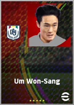 Um Won-Sang eFootball 2026 player card, 69 OVR RWF