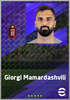 Giorgi Mamardashvili eFootball 2026 player card, 78 OVR GK