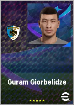 Guram Giorbelidze eFootball 2026 player card, 69 OVR LB