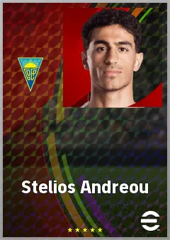 Stelios Andreou eFootball 2026 player card, 71 OVR CB