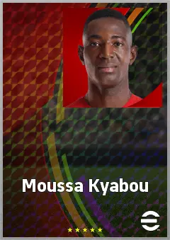Moussa Kyabou eFootball 2026 player card, 66 OVR DMF