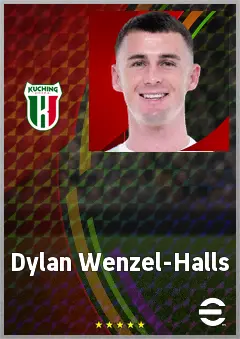 Dylan Wenzel-Halls eFootball 2026 player card, 69 OVR CF