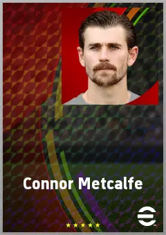 Connor Metcalfe eFootball 2026 player card, 73 OVR CMF