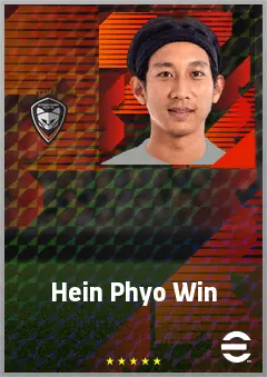 Hein Phyo Win eFootball 2026 player card, 65 OVR RB