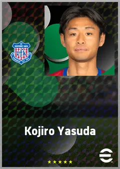 Yasuda Kojiro eFootball 2026 player card, 65 OVR CMF