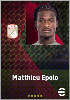 Matthieu Epolo eFootball 2026 player card, 72 OVR GK