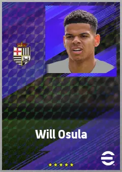 Will Osula eFootball 2026 player card, 71 OVR CF