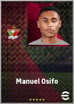 Manuel Osifo eFootball 2026 player card, 65 OVR DMF