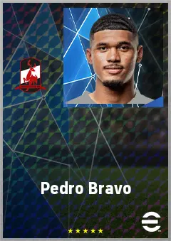 Pedro Bravo eFootball 2026 player card, 70 OVR DMF