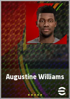 Augustine Williams eFootball 2026 player card, 69 OVR CF