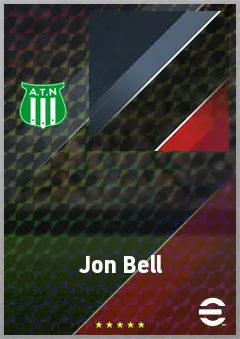 Jon Bell eFootball 2026 player card, 71 OVR CB