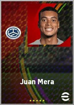 Juan Mera eFootball 2026 player card, 69 OVR CB