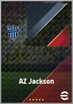 AZ Jackson eFootball 2026 player card, 71 OVR AMF