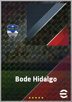 Bode Hidalgo eFootball 2026 player card, 70 OVR RB