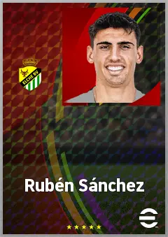 Rubén Sánchez eFootball 2026 player card, 71 OVR RB