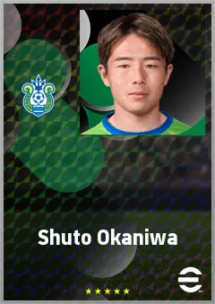 Okaniwa Shuto eFootball 2026 player card, 66 OVR RB