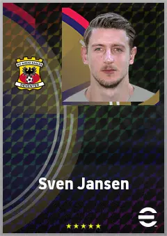 Sven Jansen eFootball 2026 player card, 63 OVR GK