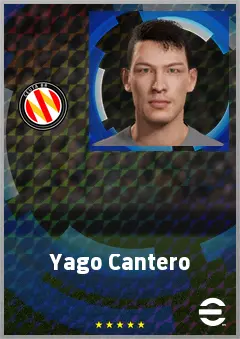 Yago Cantero eFootball 2026 player card, 68 OVR CB
