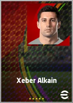 Xeber Alkain eFootball 2026 player card, 71 OVR RWF