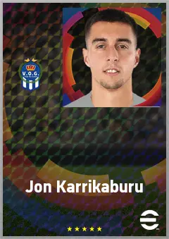 Jon Karrikaburu eFootball 2026 player card, 72 OVR CF