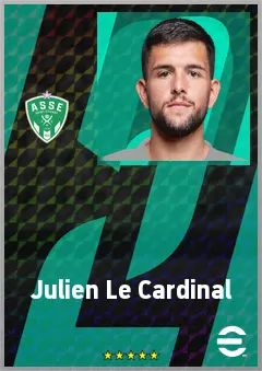 Julien Le Cardinal eFootball 2026 player card, 72 OVR CB