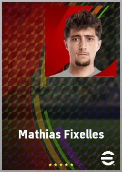 Mathias Fixelles eFootball 2026 player card, 69 OVR DMF