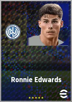Ronnie Edwards eFootball 2026 player card, 70 OVR CB