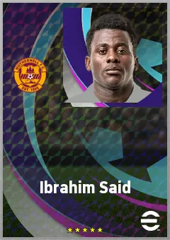Ibrahim Said eFootball 2026 player card, 69 OVR RWF